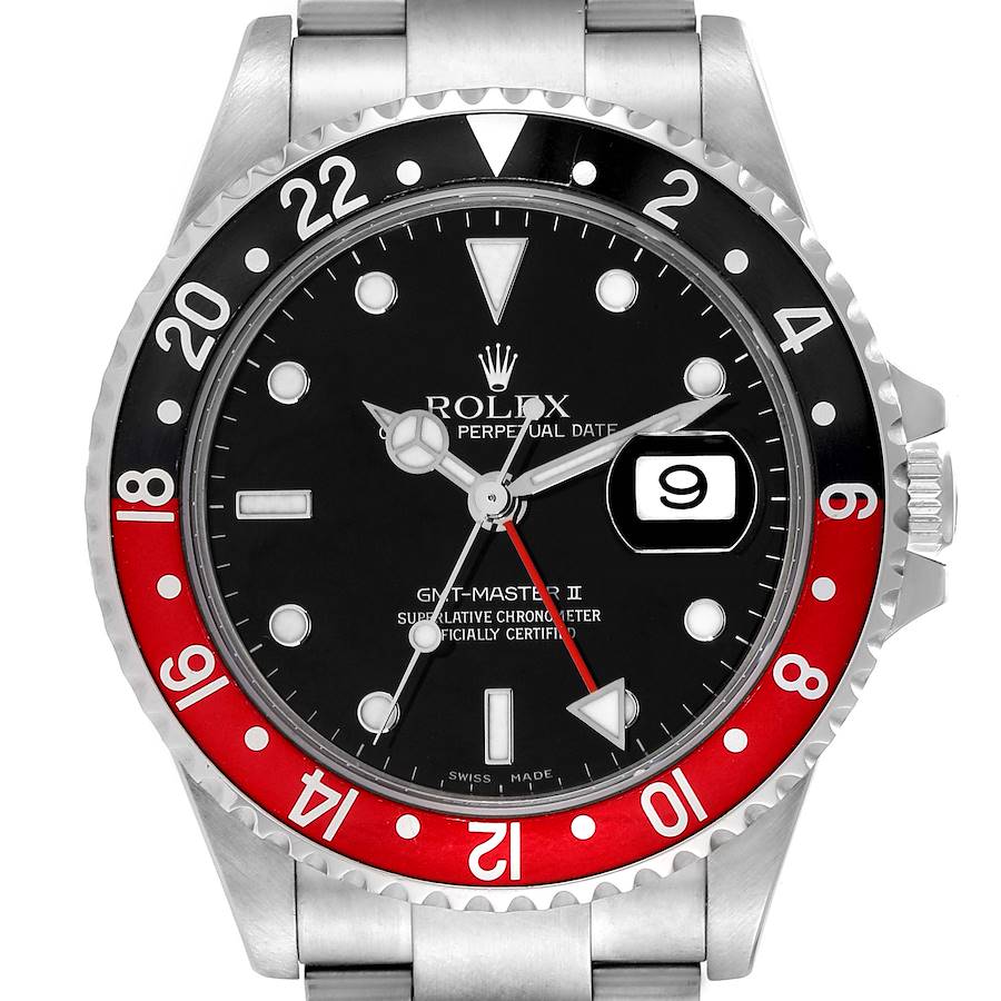 NOT FOR SALE Rolex GMT Master II Black Red Coke Bezel Steel Mens Watch 16710 Box Papers PARTIAL PAYMENT SwissWatchExpo