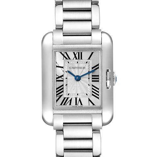 Photo of Cartier Tank Anglaise Small Silver Dial Steel Ladies Watch W5310022