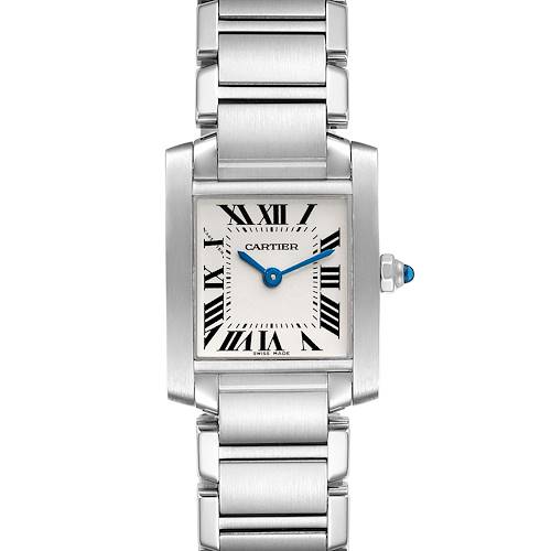 Photo of Cartier Tank Francaise Silver Dial Steel Ladies Watch W51008Q3