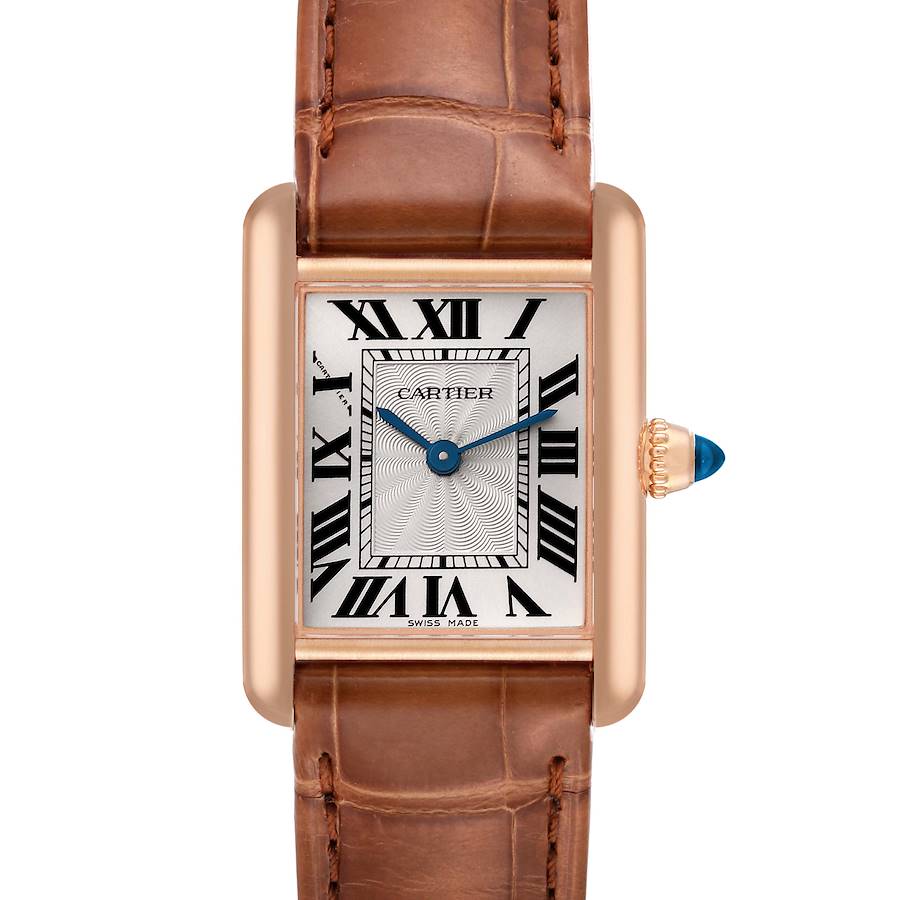 Cartier Tank Louis Rose Gold Mechanical Ladies Watch WGTA0010 Papers SwissWatchExpo
