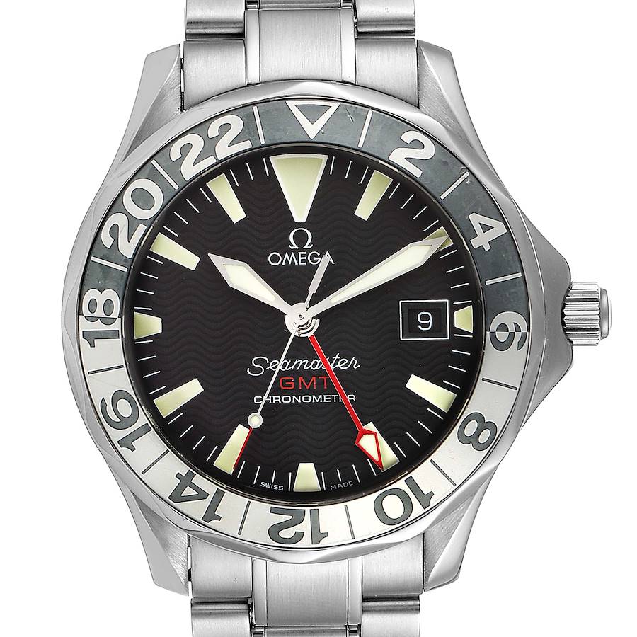Omega Seamaster GMT 50th Anniversary Steel Mens Watch 2234.50.00 SwissWatchExpo