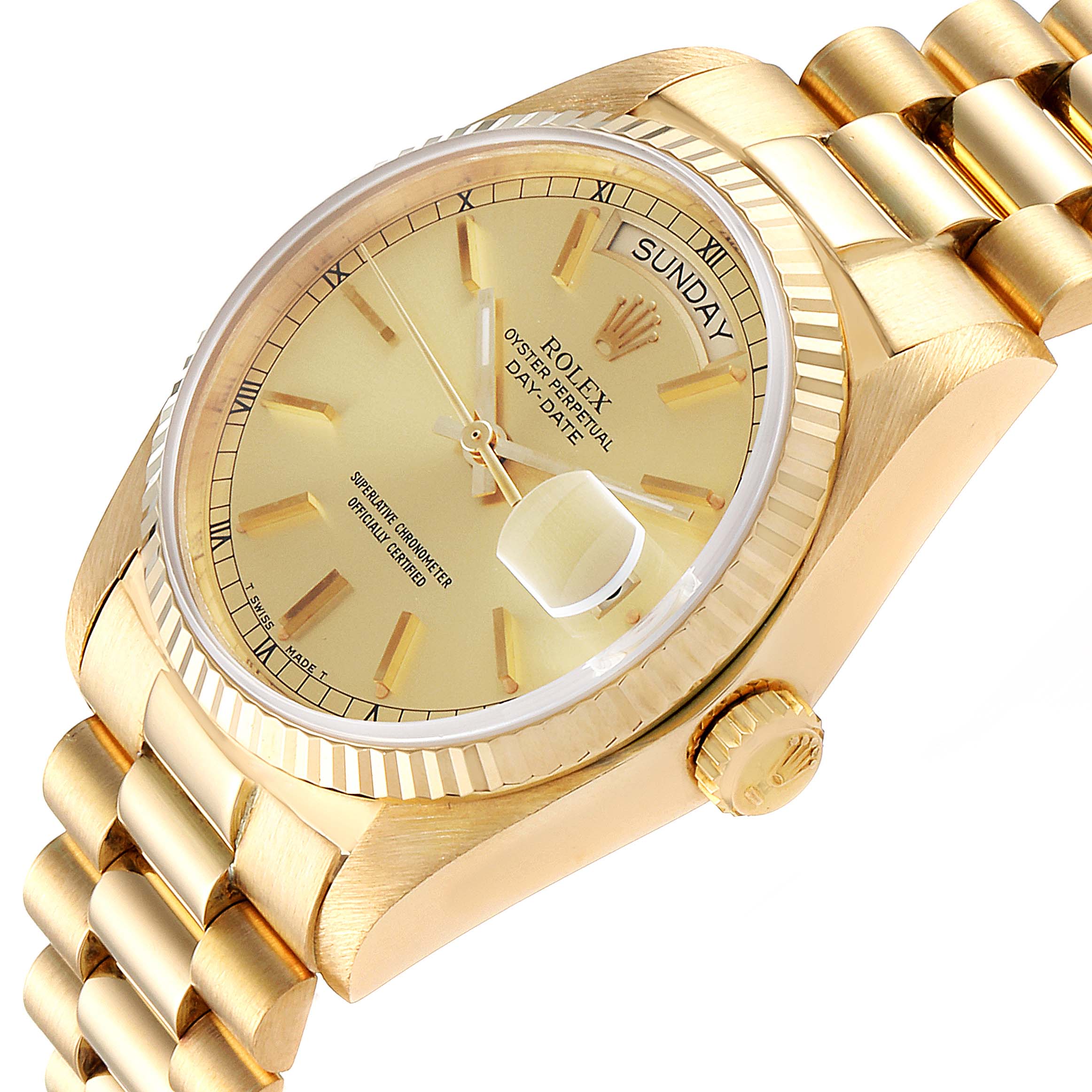 Rolex President Yellow Gold 18038 | Stock 30499 | SwissWatchExpo