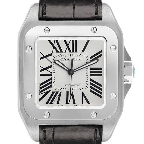 Photo of Cartier Santos 100 Large Steel Mens Watch W20073X8
