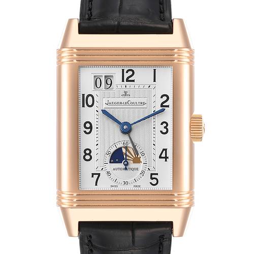 Photo of Jaeger LeCoultre Grande Reverso Sun Moon Dual Time Rose Gold Mens Watch Q3032420
