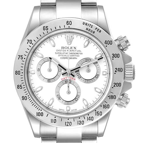 Photo of Rolex Daytona Steel White Dial Chronograph Mens Watch 116520