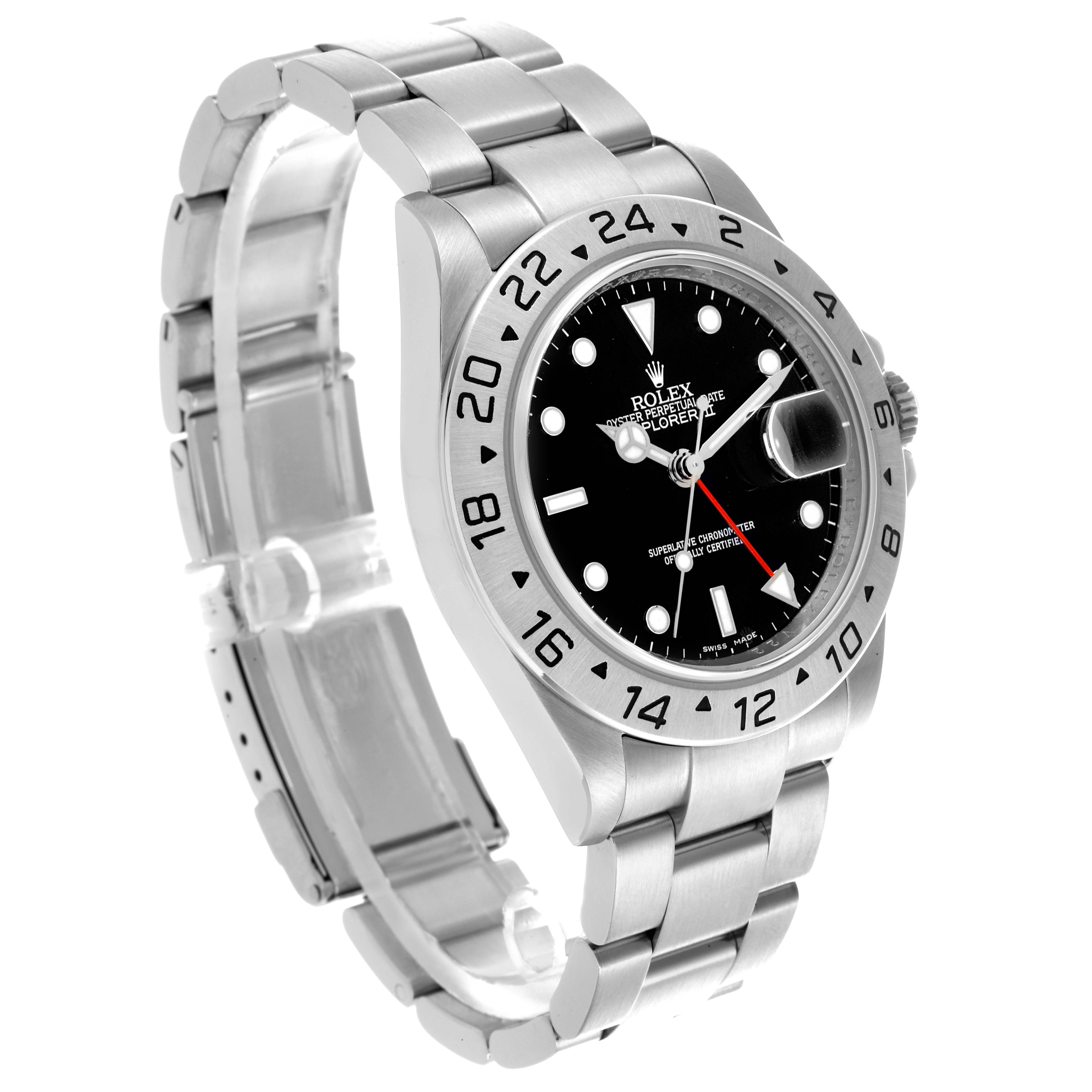 The image shows a Rolex Explorer 16570T Men's Stainless Steel Black Dial 16570T Men's Stainless Steel Black Dial watch at a three-quarter angle, highlighting the dial, bezel, case, and bracelet.