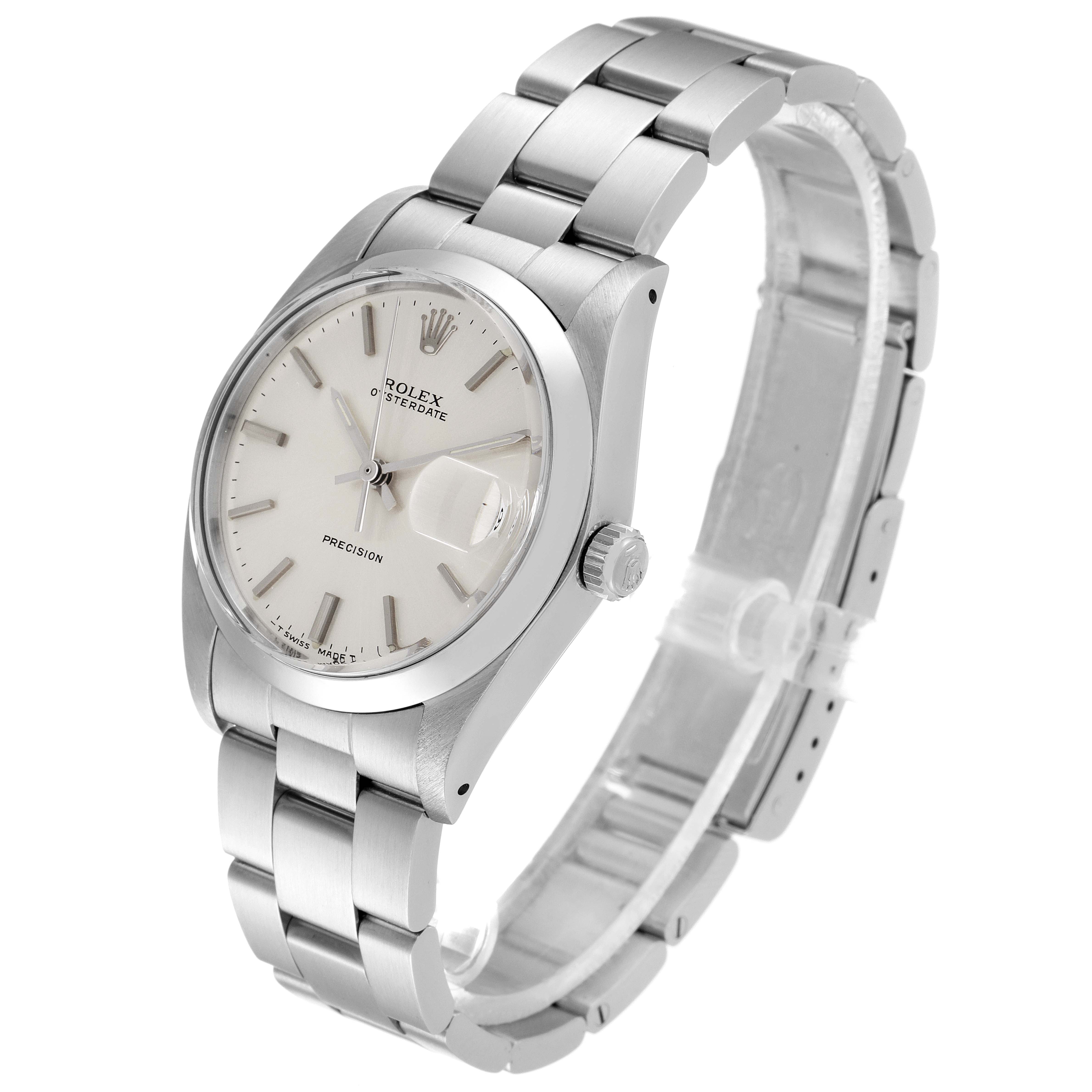 The Rolex Vintage Collection 6694 Men's Stainless Steel Silver Dial 6694 Men's Stainless Steel Silver Dial watch is shown at a slight front angle, displaying its face, bracelet, and crown.