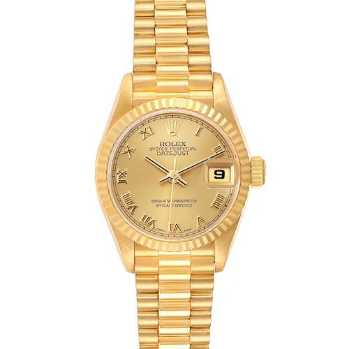 Photo of Rolex President Datejust 26mm Yellow Gold Ladies Watch 79178 Box Papers