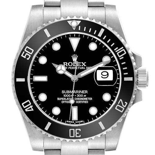 Photo of Rolex Submariner Date Ceramic Bezel Black Dial Mens Watch 116610 Card