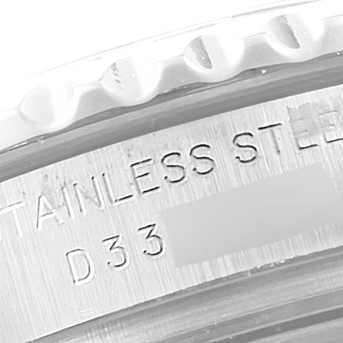 The image shows a close-up of the side engraving on the bezel of a Rolex Yacht-Master 169622 Women
s Stainless Steel Silver Dial 169622 Women
s Stainless Steel Silver Dial watch.
