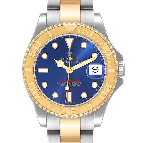 Photo of Rolex Yachtmaster 35 Midsize Steel Yellow Gold Mens Watch 68623
