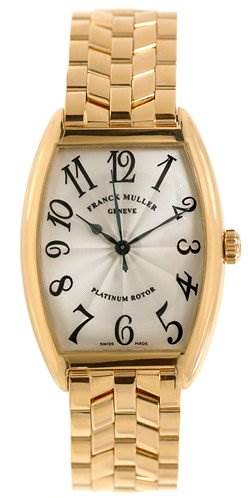 Franck muller yellow gold watch sale