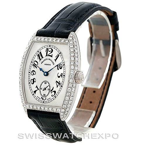 Franck Muller Chronometro 7502 S6 D 18K White Gold Diamond Watch