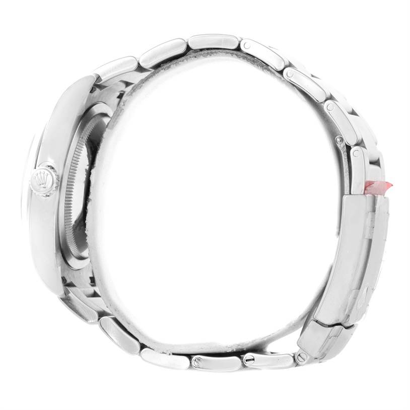 Rolex No Date Mens Silver Dial Stainless Steel Watch 116000 Unworn ...
