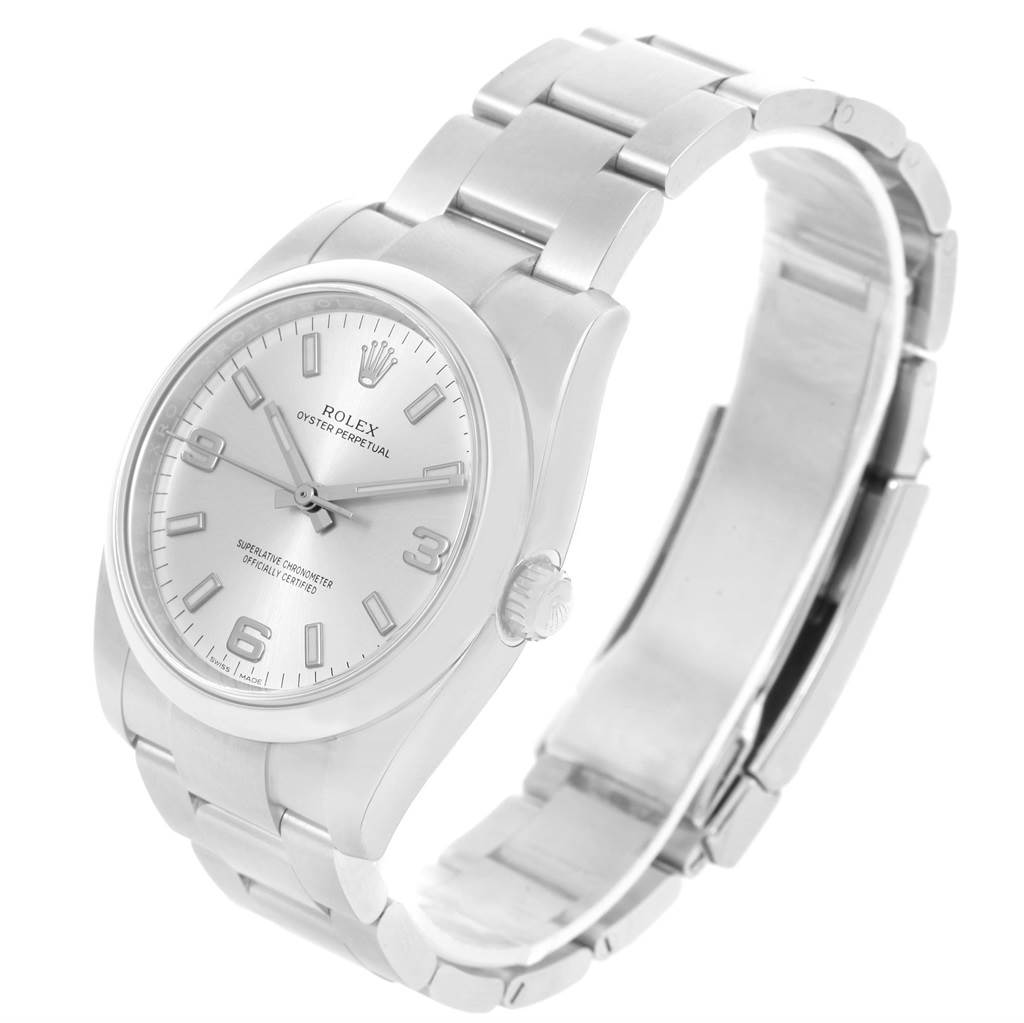 oyster perpetual 34 silver