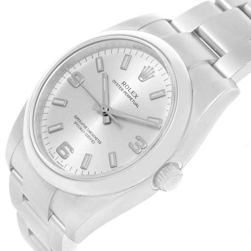 oyster perpetual 34 silver