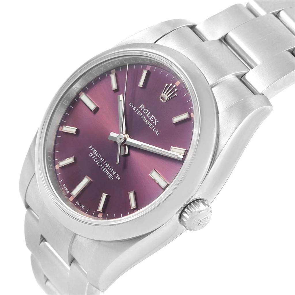 rolex oyster perpetual 34 red grape