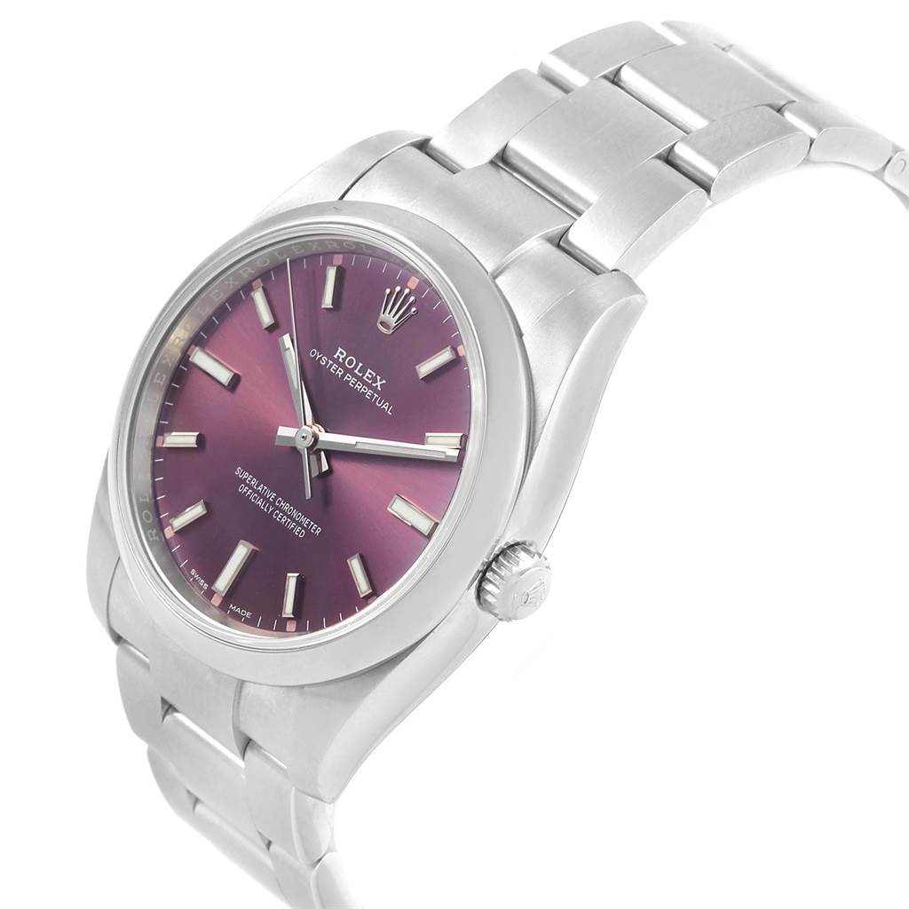 rolex oyster perpetual 34 red grape