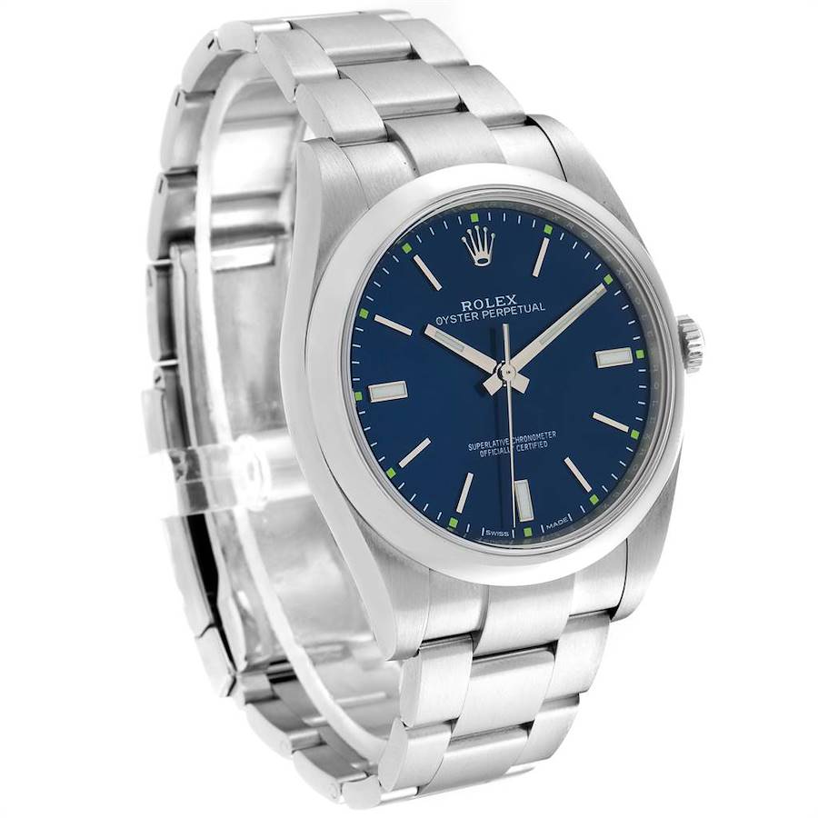 Rolex oyster 39 clearance blue