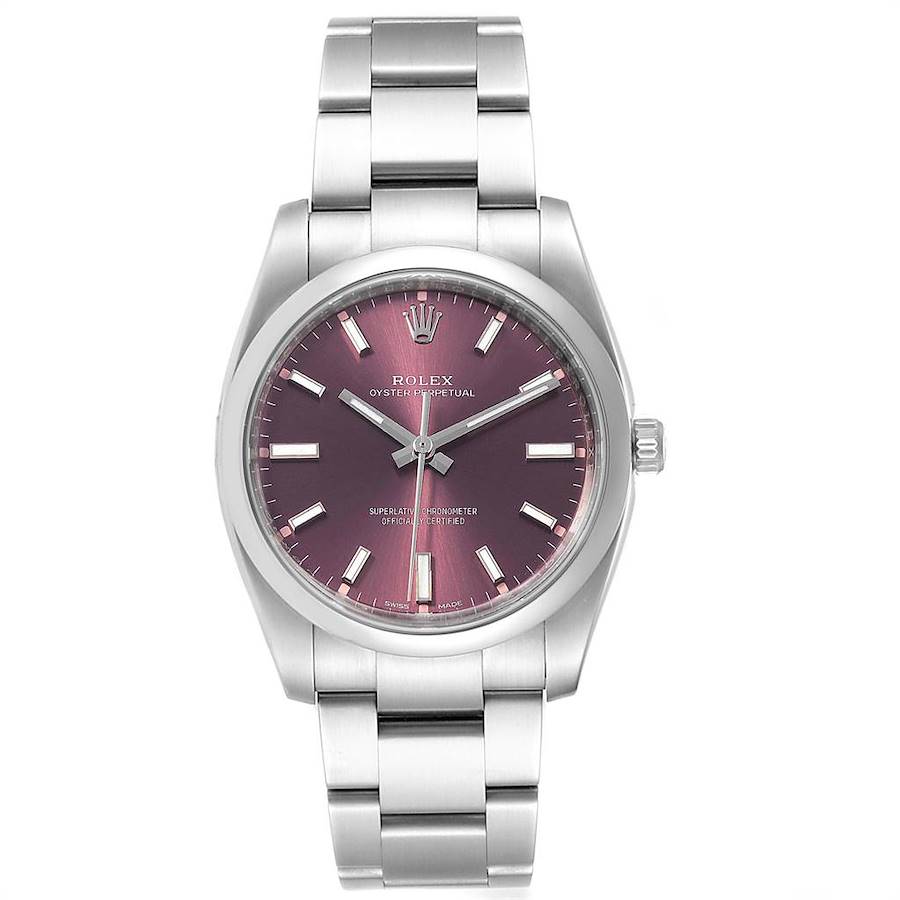 Rolex Oyster Perpetual 34mm Red Grape 