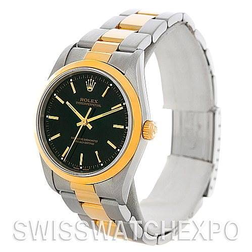 Rolex Non-Date Men's Steel 18k Yellow Gold Watch 14203 SwissWatchExpo