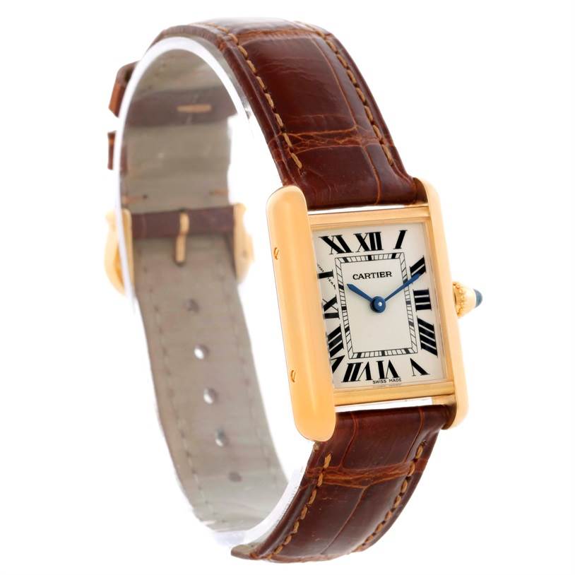 Cartier Tank Louis 18k Yellow Gold Ladies Watch W1529856 | SwissWatchExpo