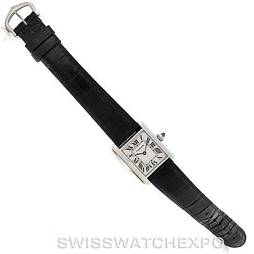 Cartier Tank Louis Ladies 18k White Gold Watch W1541056 | SwissWatchExpo