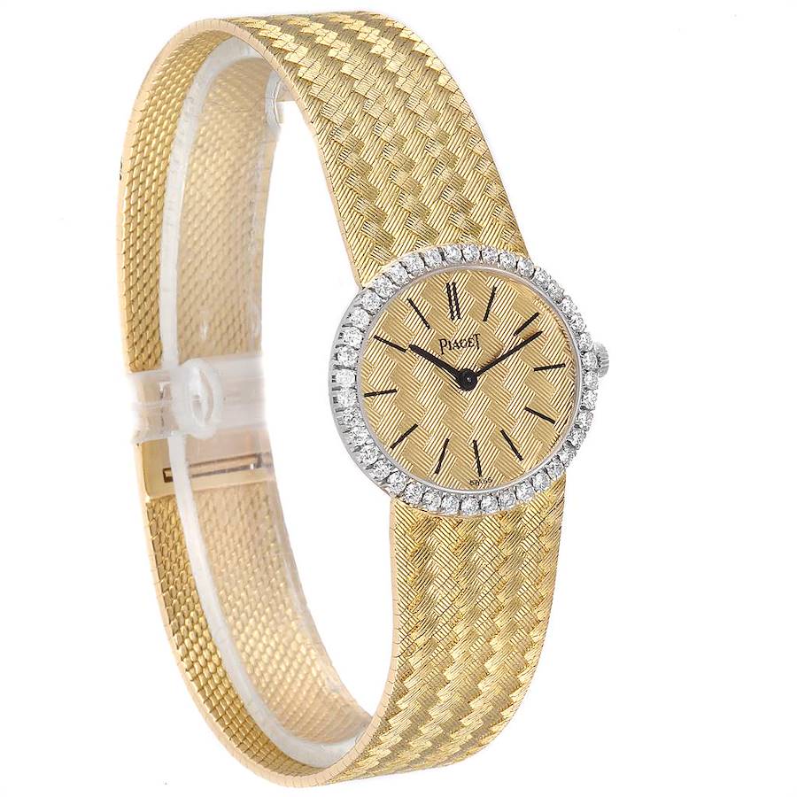 Piaget 18k Yellow Gold Diamond Ladies Watch 9806 SwissWatchExpo