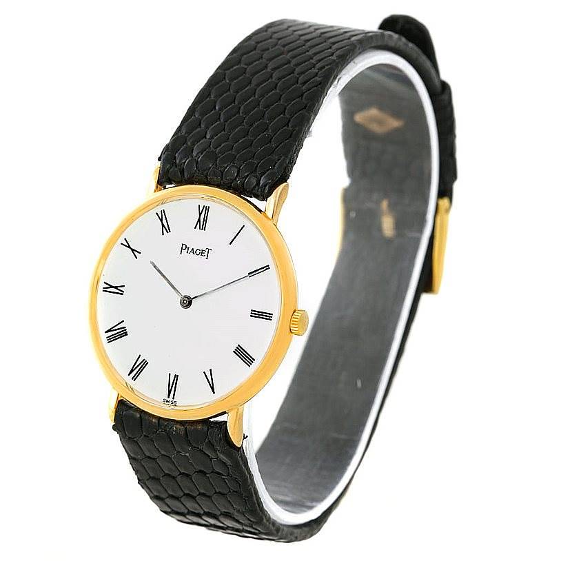 Piaget 18K Yellow Gold Mechanical Mens Watch 9025 SwissWatchExpo