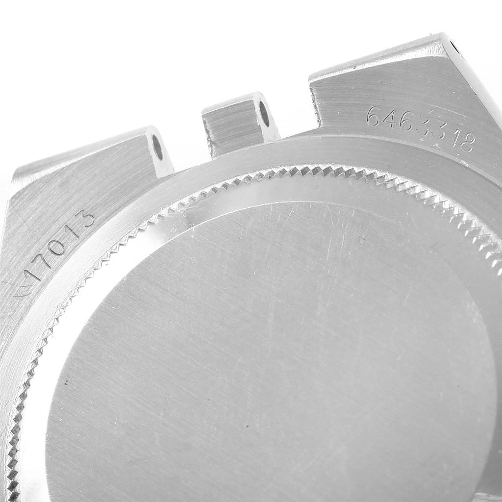 The image shows the case back and lug area of the Rolex Oysterquartz 17013 Men's Steel and Gold (two tone) White Dial 17013 Men's Steel and Gold (two tone) White Dial model watch.