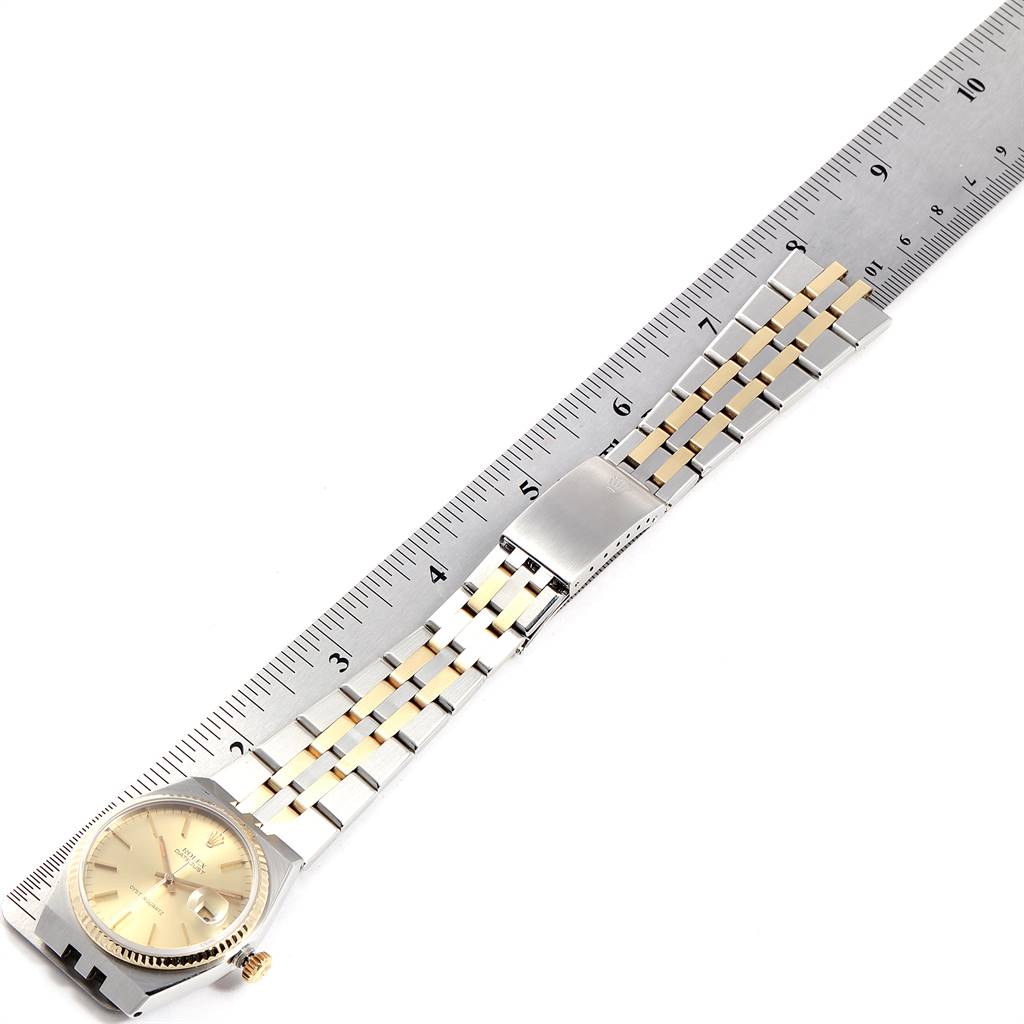 Rolex Oysterquartz Datejust 36mm Steel Yellow Gold Mens Watch 17013 ...