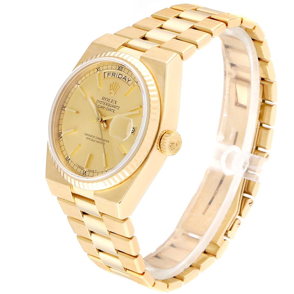 Rolex Oysterquartz President Day-Date Yellow Gold Mens Watch 19018 ...