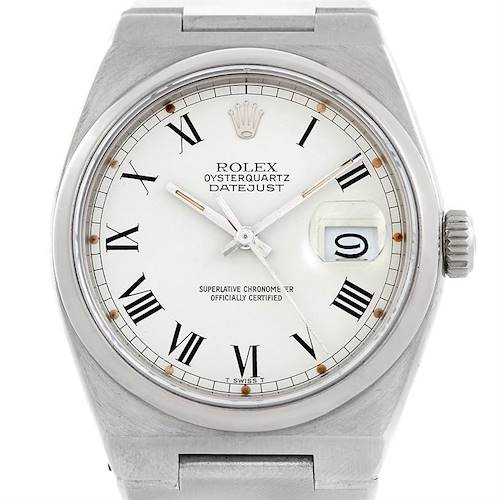 Photo of Rolex Oysterquartz Datejust Steel Buckley Dial Watch 17000