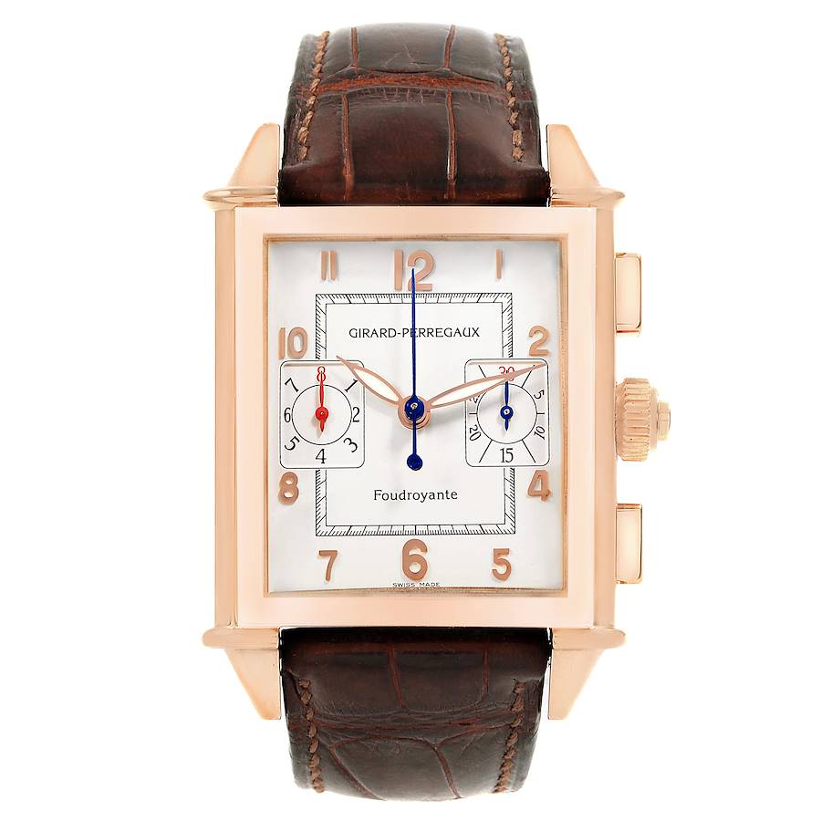 Girard Perregaux 1945 Rose Gold Split Second Chrono Watch 9021 SwissWatchExpo