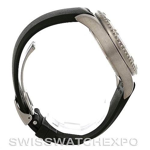 This image shows a side view of a Girard-Perregaux 49900-21-652-FK6D Men's Titanium Black Dial 49900-21-652-FK6D Men's Titanium Black Dial Sea Hawk II Titanium 49900-21-652-FK6D watch, highlighting the strap, case, and bezel.