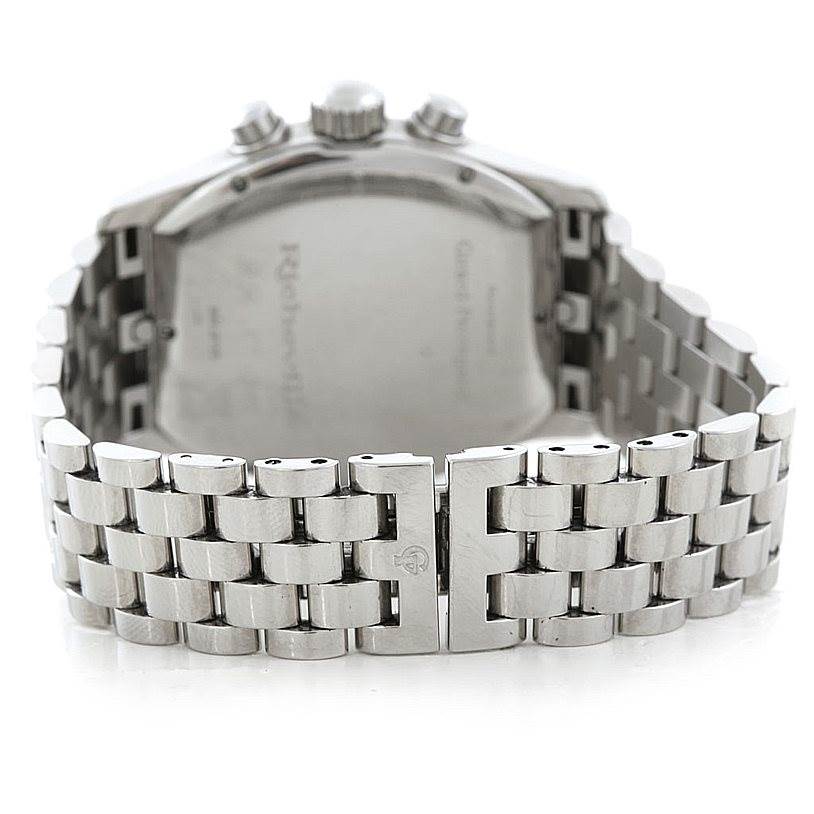 The image shows the back and bracelet of a Girard Perregaux Richeville Steel and Rose Gold Watch 2710 model by Girard-Perregaux 2710 Men's Stainless Steel Silver Dial 2710 Men's Stainless Steel Silver Dial.