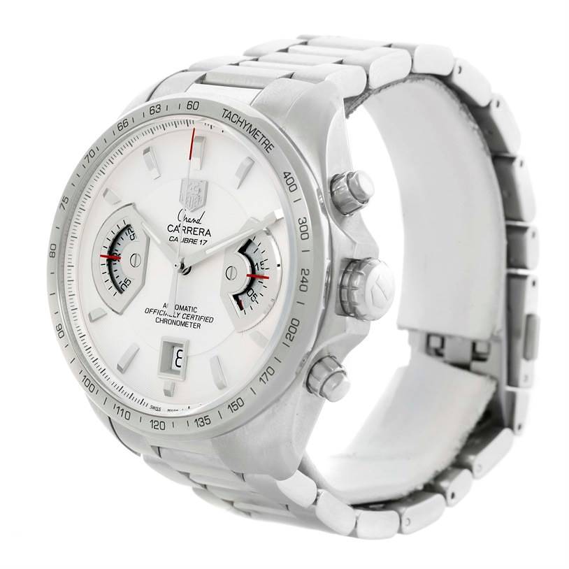 Tag Heuer Grand Carrera White Dial Automatic Mens Watch CAV511B SwissWatchExpo