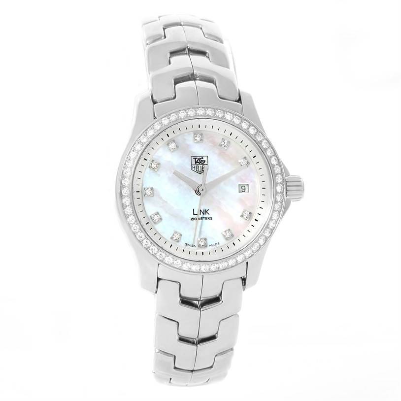 Tag heuer watch hotsell women's link diamond bezel