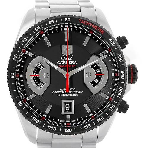 Photo of Tag Heuer Grand Carrera Black Dial Automatic Mens Watch CAV511C