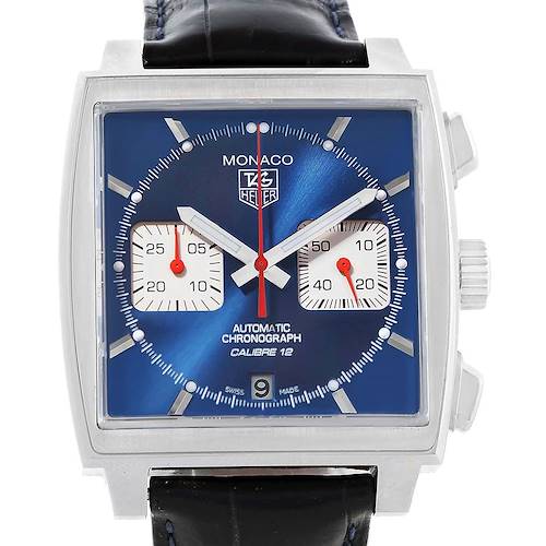 Photo of Tag Heuer Monaco Blue Dial Automatic Chronograph Mens Watch CAW2111
