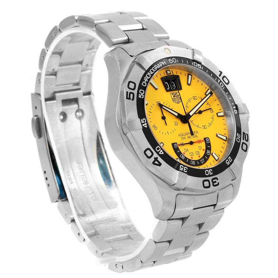 Tag heuer 2025 aquaracer yellow face