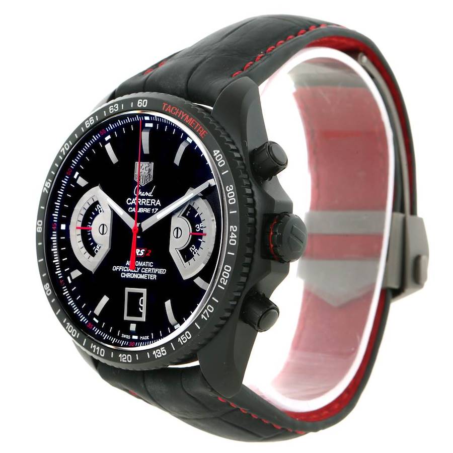 Tag Heuer Grand Carrera Black PVD Mens Watch CAV518B SwissWatchExpo