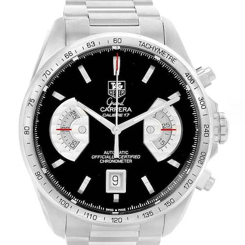 Photo of Tag Heuer Grand Carrera Black Dial Automatic Mens Watch CAV511A