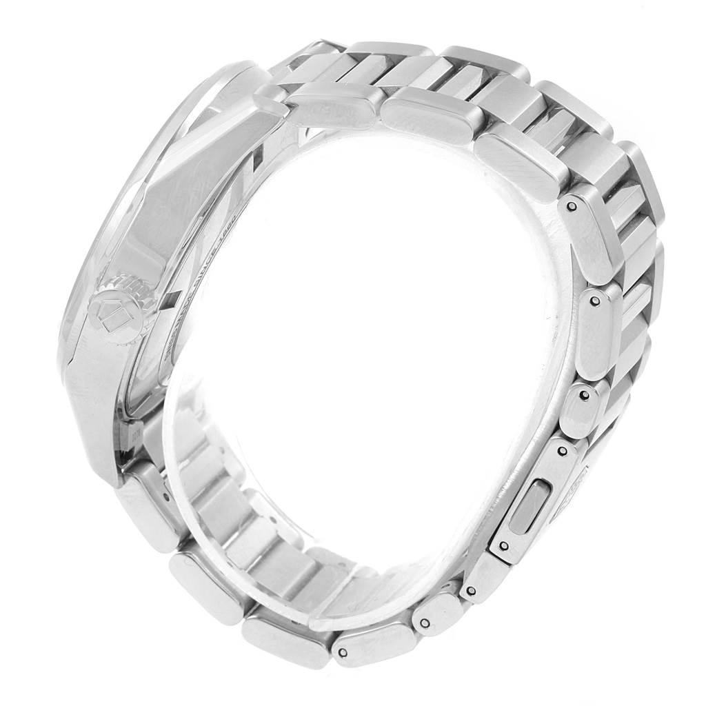 The image shows a side view of the bracelet and case of a Tag Heuer Carrera WAR2011.BA0723 Men's Stainless Steel Silver Dial WAR2011.BA0723 Men's Stainless Steel Silver Dial watch.