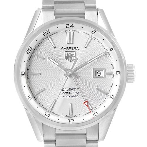 Photo of Tag Heuer Carrera Calibre 7 Twin Time 41mm Automatic Mens Watch WAR2011
