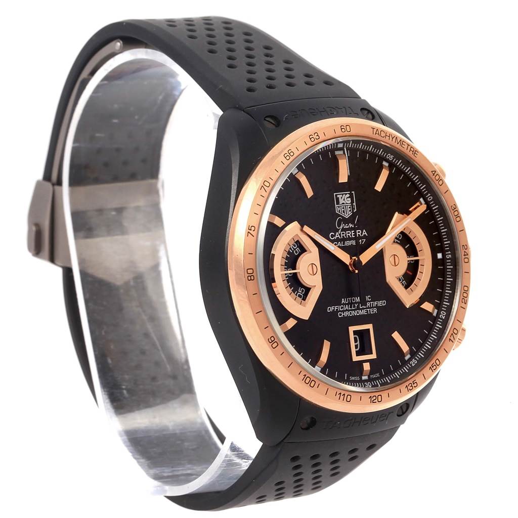 tag heuer black and gold watch