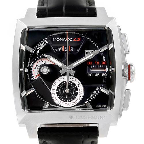 Photo of Tag Heuer Monaco Black Dial Automatic Chronograph Mens Watch CAL2110