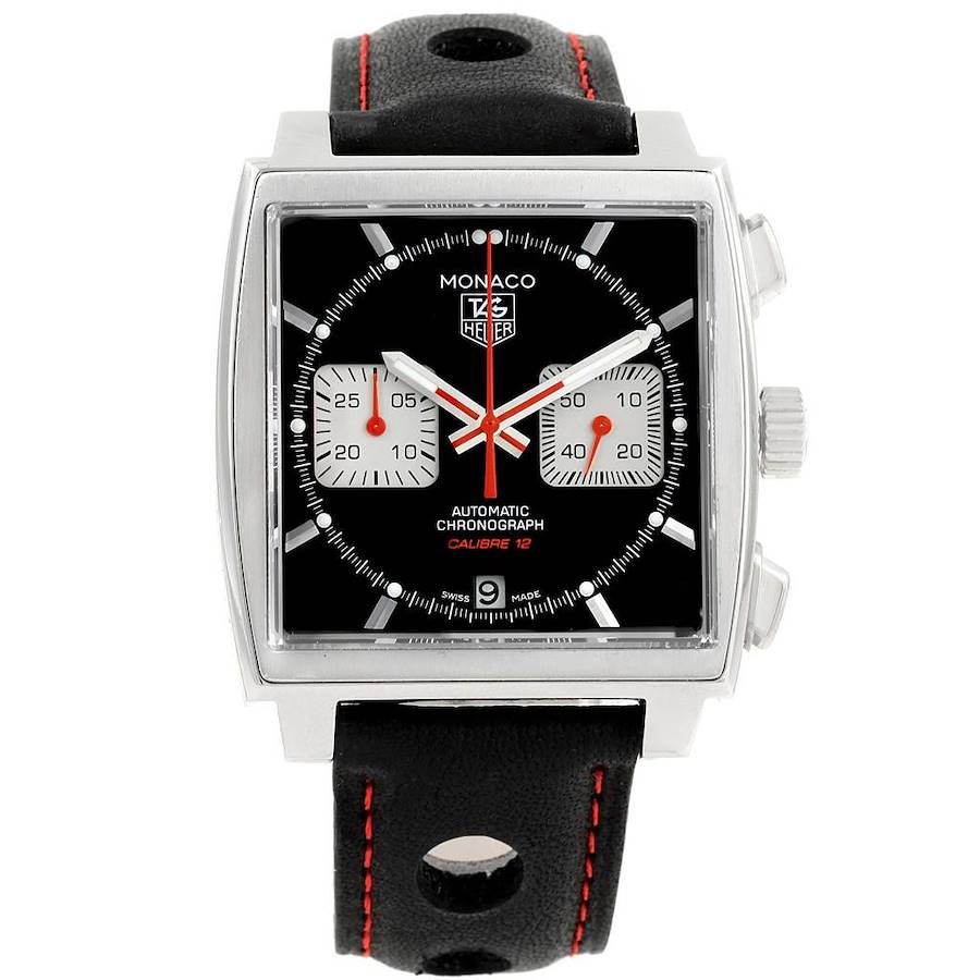 Tag Heuer Monaco Steve McQueen Edition Rubber Strap Mens Watch CAW2114 ...