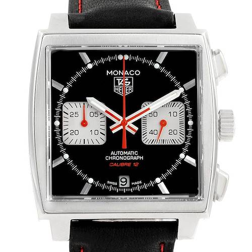 Photo of Tag Heuer Monaco Steve McQueen Edition Rubber Strap Mens Watch CAW2114