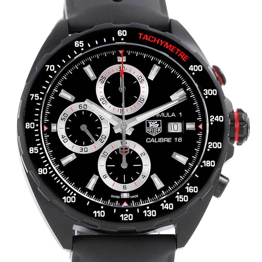 Tag Heuer Formula One Chronograph Black Dial Mens Watch CV2A10 Unworn SwissWatchExpo